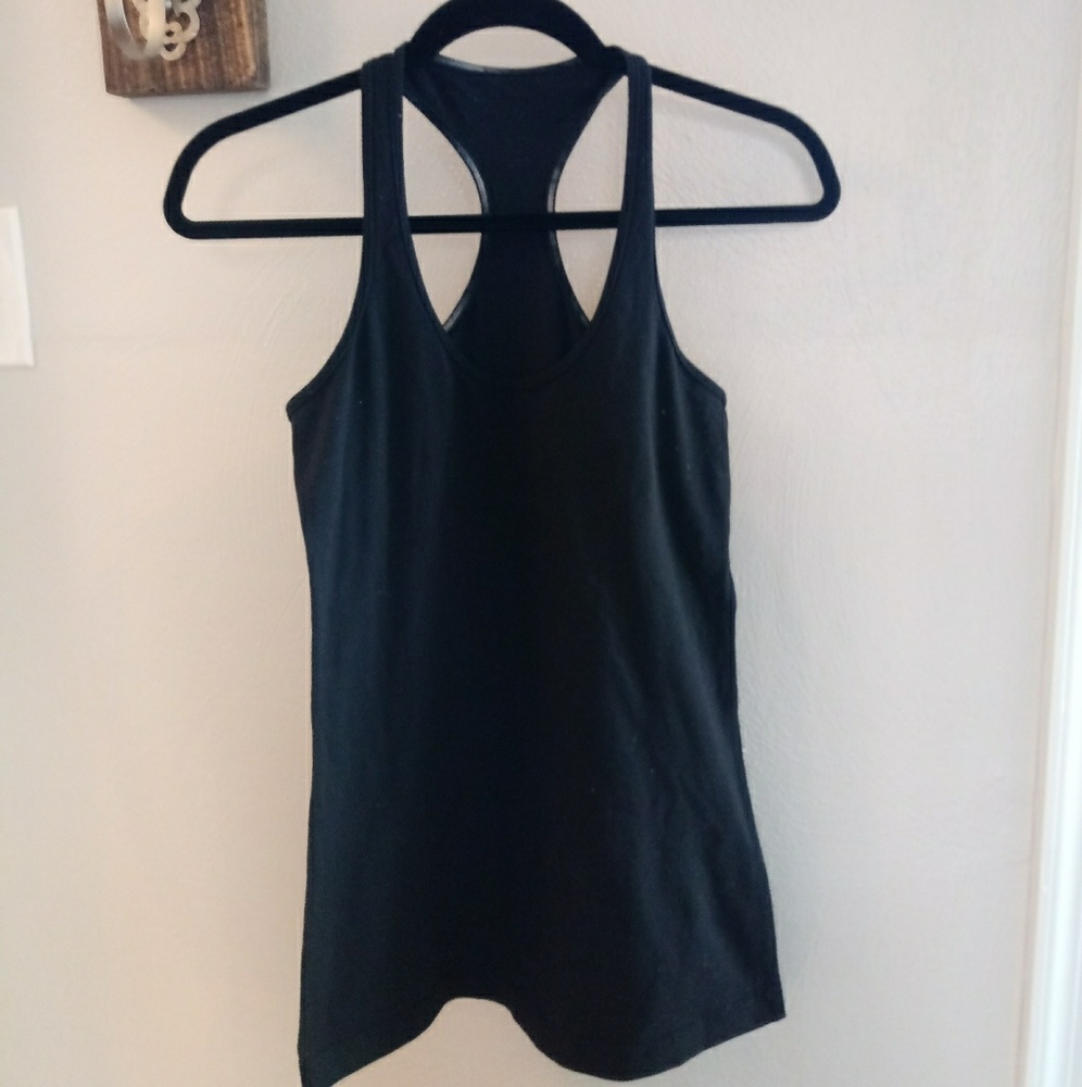 Black cool racer back tank lululemon